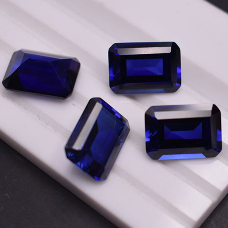 Blue Sapphire- Emerald cut