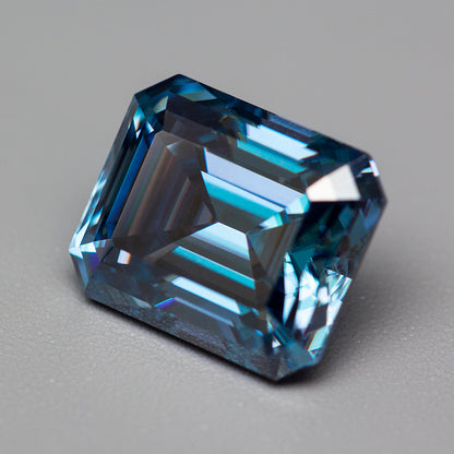 Blue Sapphire- Emerald cut