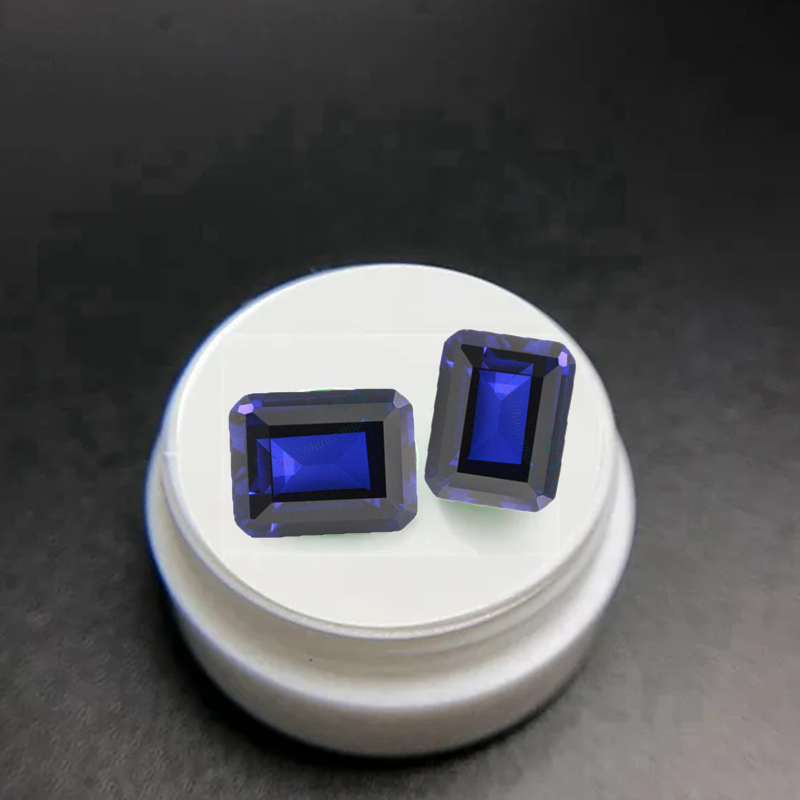 Blue Sapphire- Emerald cut