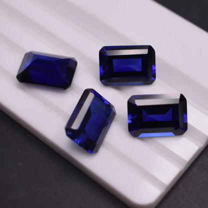 Blue Sapphire- Emerald cut