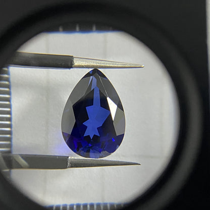 Blue Sapphire - Drop cut